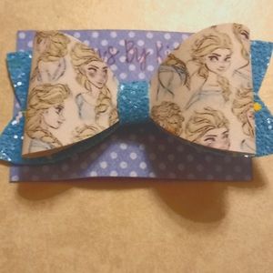 Elsa Faux Leather Bow